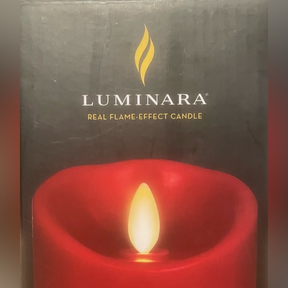 Luminara 3” x 6.5” Unscemted Red Pillar. - Picture 9 of 10